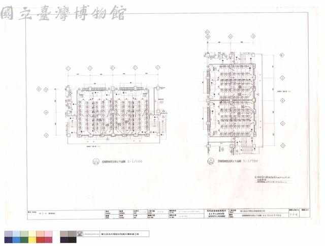 壹樓階梯教室修正,電話資訊配管平面圖藏品圖，第1張