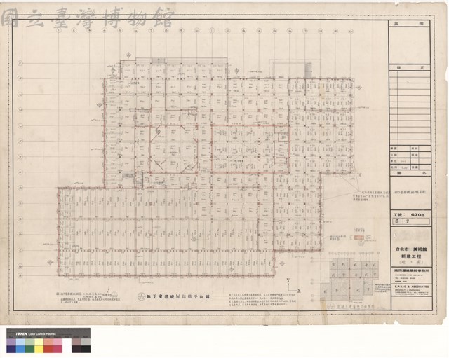 地下室基礎結構平面藏品圖，第1張