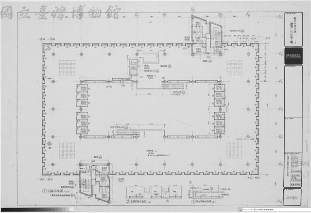 五樓平面圖、局部立面圖藏品圖，第1張