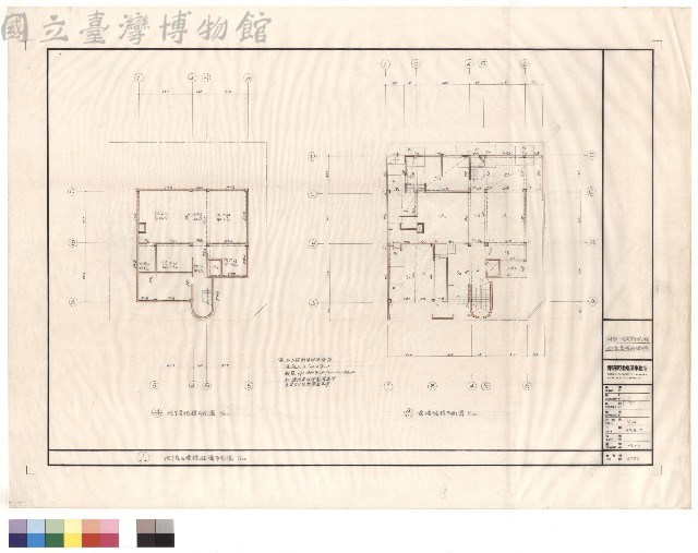 地下室、壹樓結構平面藏品圖，第1張