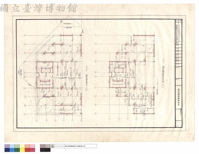 地面層貳之拾壹層結構平面圖藏品圖，第1張
