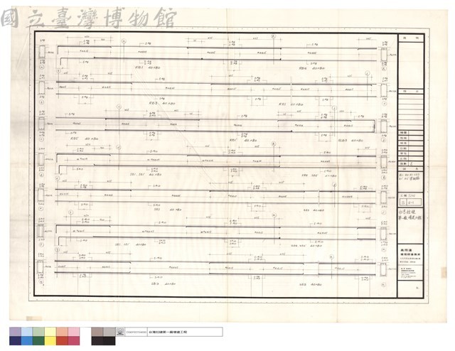 B1. B2. B3. CB3. B1'. B2' 樑配筋藏品圖，第1張