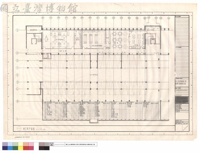 傢俱平面圖(地下室A)家政系所藏品圖，第1張