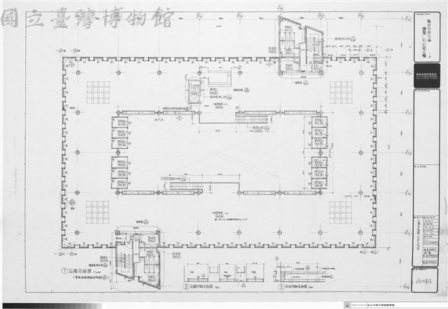五樓平面圖、局部立面圖藏品圖，第1張