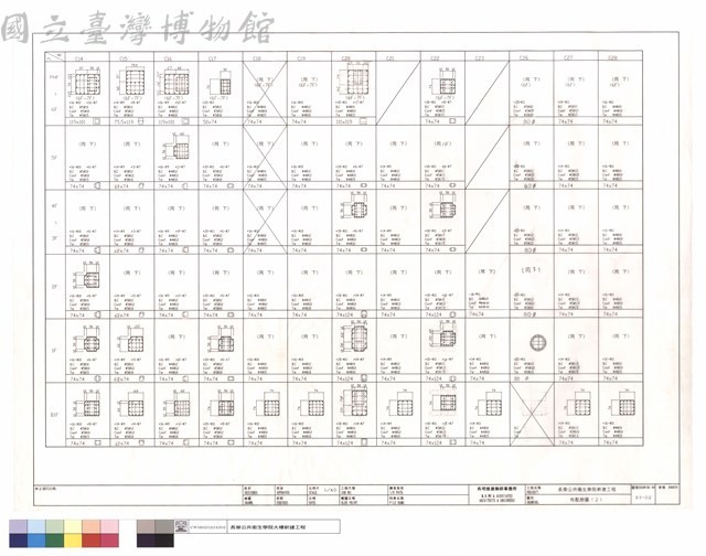 柱配筋圖(2)藏品圖，第1張