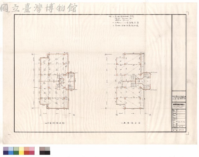 地下層、一層結構平面藏品圖，第1張