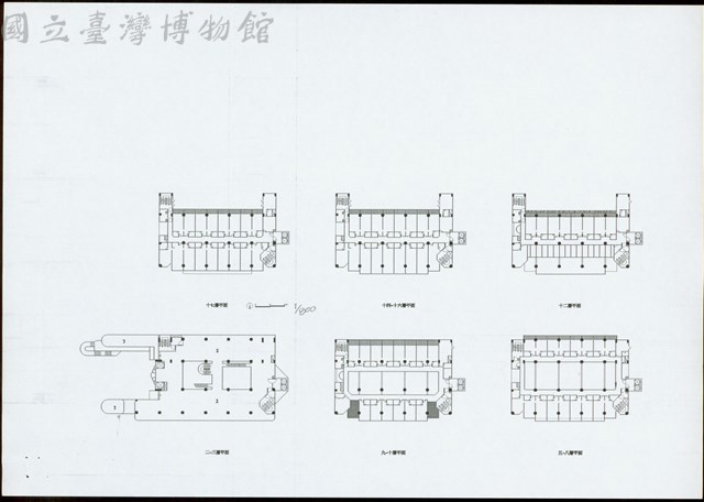 (二,三層、五~十層、十二層、十四~十七層平面)藏品圖，第1張