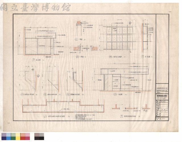貳層至柒層公共走廊天花平面詳細圖藏品圖，第1張
