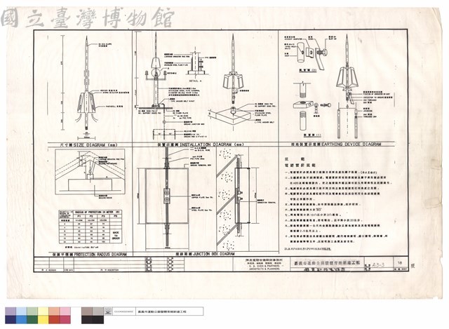 避雷針接裝詳圖藏品圖，第1張