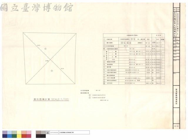 基地面積計算及法規檢討表藏品圖，第1張