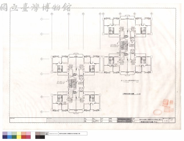 A棟參至拾壹層平面圖(電氣)藏品圖，第1張