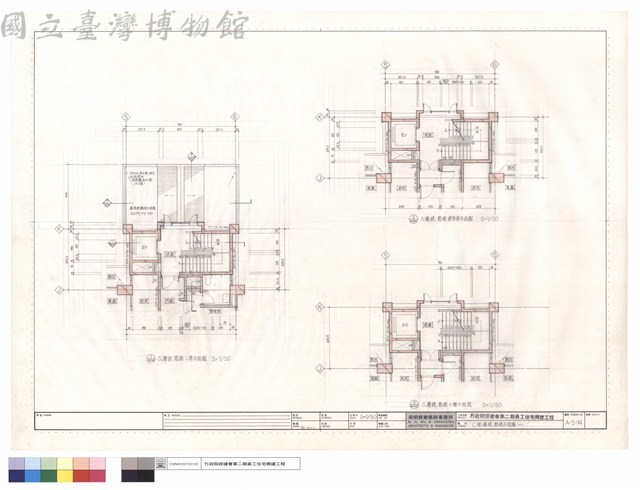 C棟樓梯、電梯平面圖(二)藏品圖，第1張