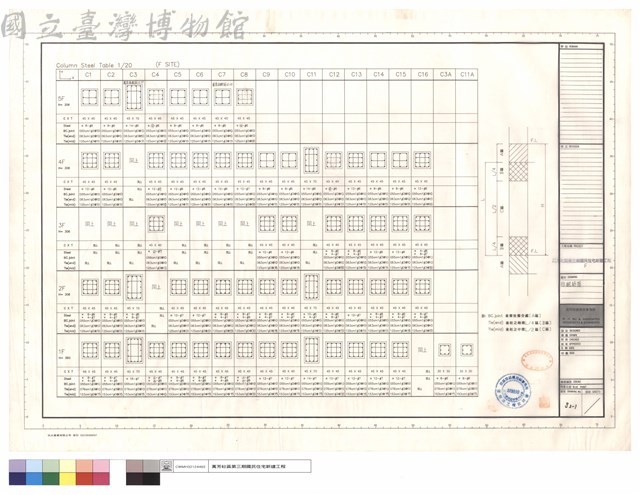 柱配筋圖藏品圖，第1張