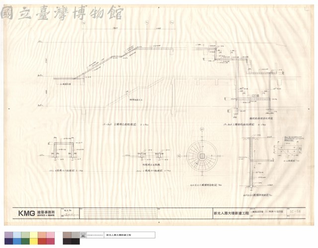 I樓梯配筋詳圖、B.C號機PIT配筋圖藏品圖，第1張