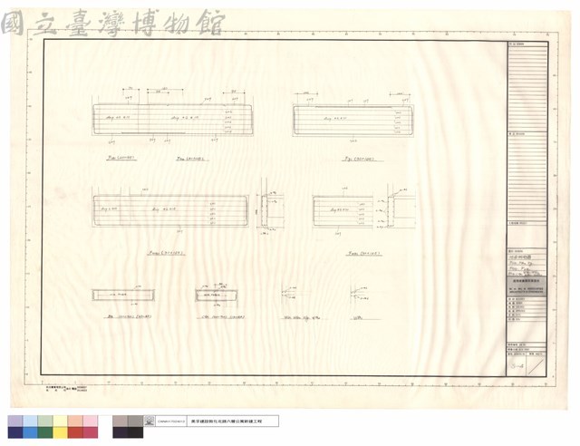地梁鋼筋圖，FCB1，FB4，FG1，FWG1，FWB1，B5，CG1，WG1，WG2，WB1，WB2藏品圖，第1張