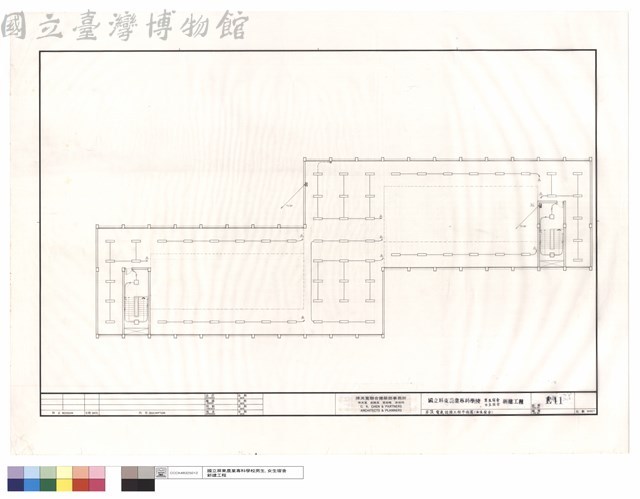 屋頂電氣設備工程平面圖(女生宿舍)藏品圖，第1張