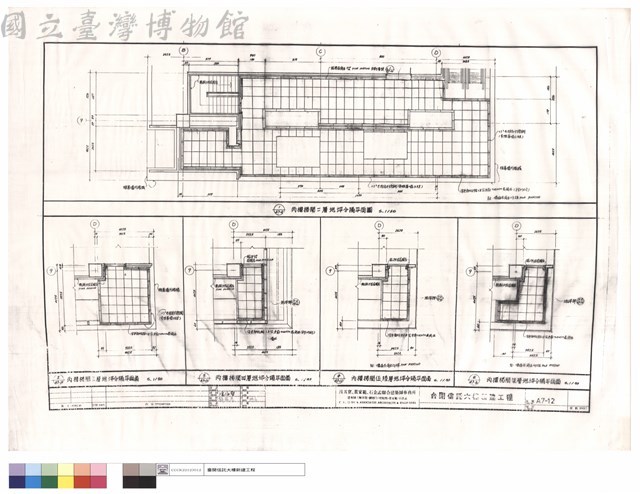 丙樓梯間二至七層地坪分隔平面圖藏品圖，第1張
