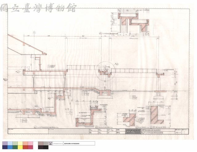 入口大門及風除室剖面詳圖藏品圖，第1張