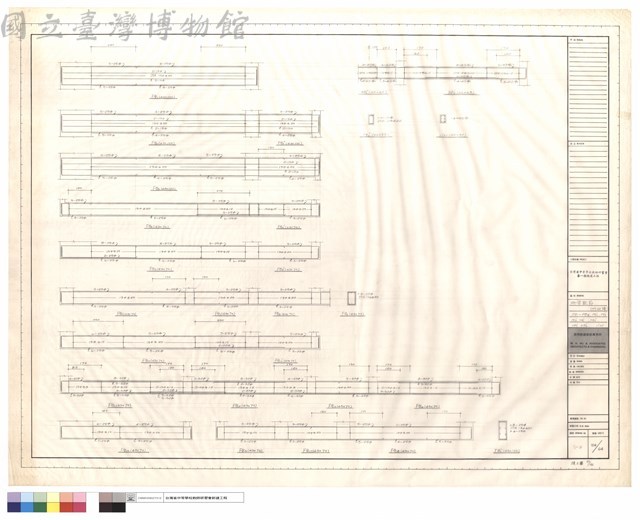 地梁配筋(行政棟) FG1~FG18, FG'2, FG'4, FG'5,TB'4,TB