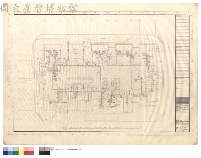 1ST FLOOR PLAN - WATER PIPING LAYOUT藏品圖，第1張