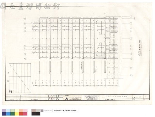 (M)軸構架立面圖藏品圖，第1張