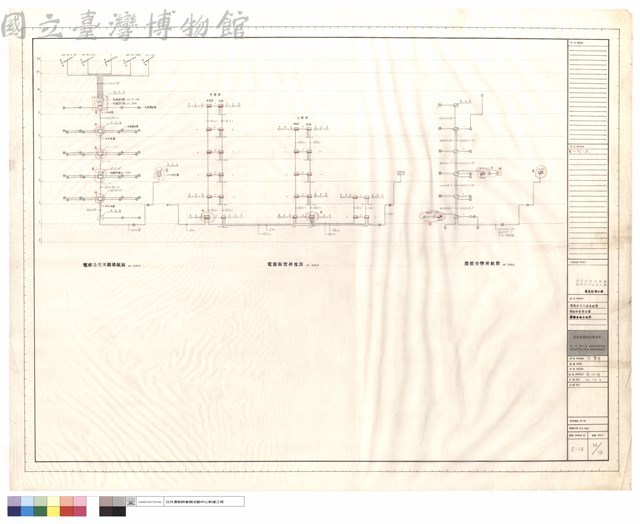 電視公用天線系統圖,電話幹管昇位圖,廣播音響系統圖藏品圖，第1張