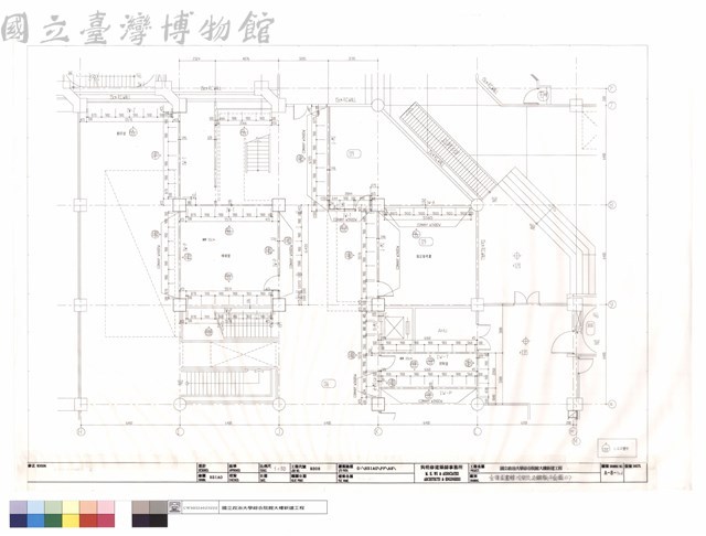 壹樓圖書館冷間壓延鋼板平面圖(2)藏品圖，第1張