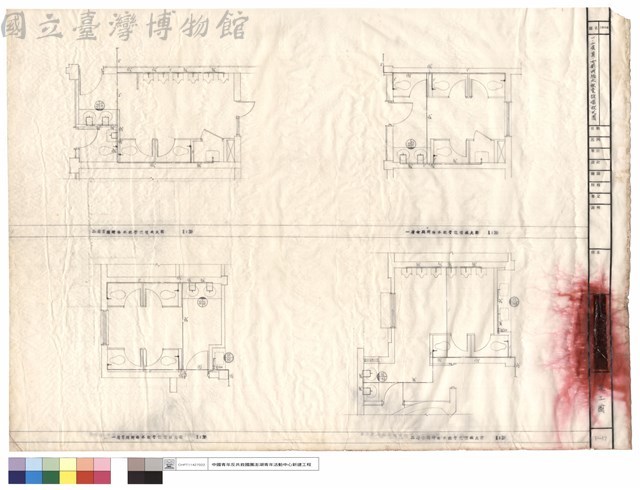一,二層男女廁所給水配管設備放大圖藏品圖，第1張