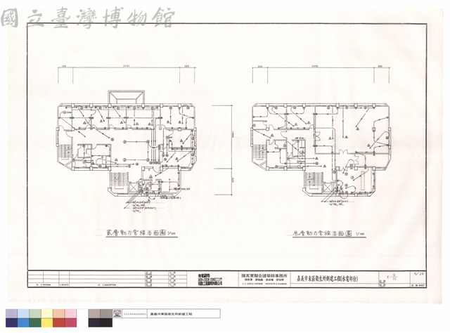 貳.参層動力管線平面圖藏品圖，第1張