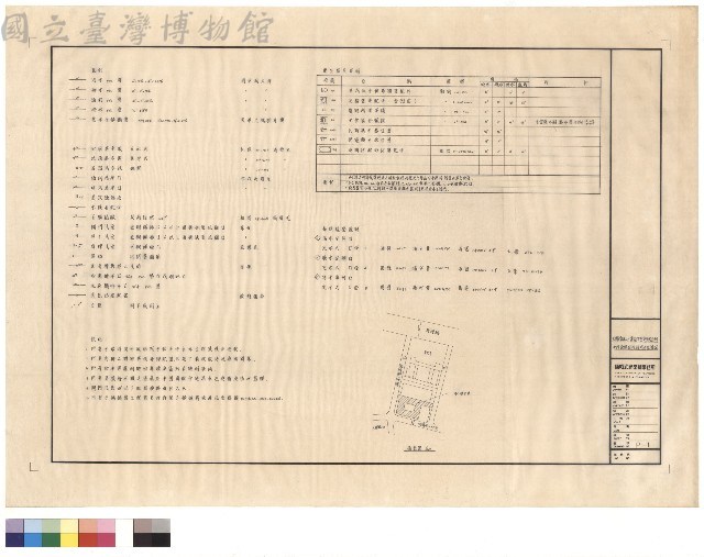 衛生設備圖例、說明及位置圖藏品圖，第1張