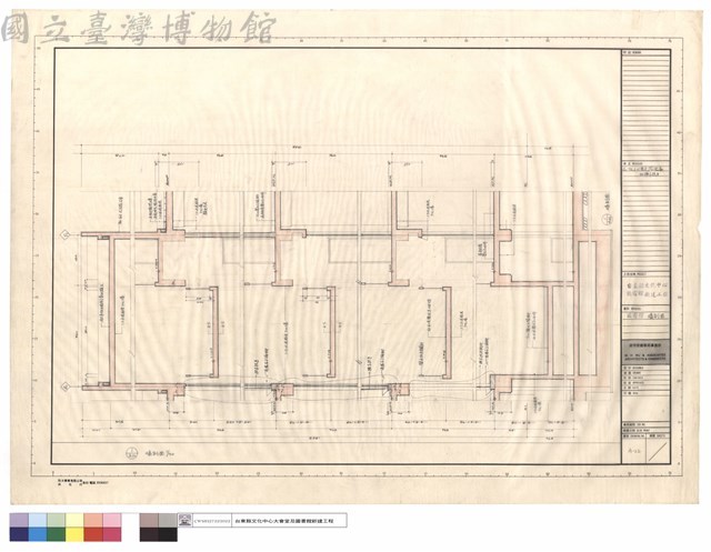 圖書館墻剖面藏品圖，第1張