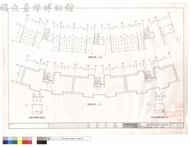 C棟屋頂,地面層消防設備平面圖藏品圖，第1張