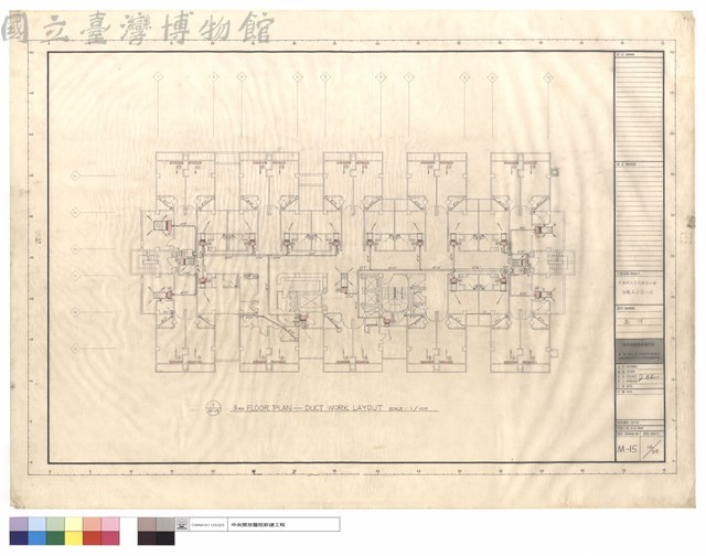 三樓(3RD FLOOR PLAN-DUCT WORK LAYOUT)藏品圖，第1張