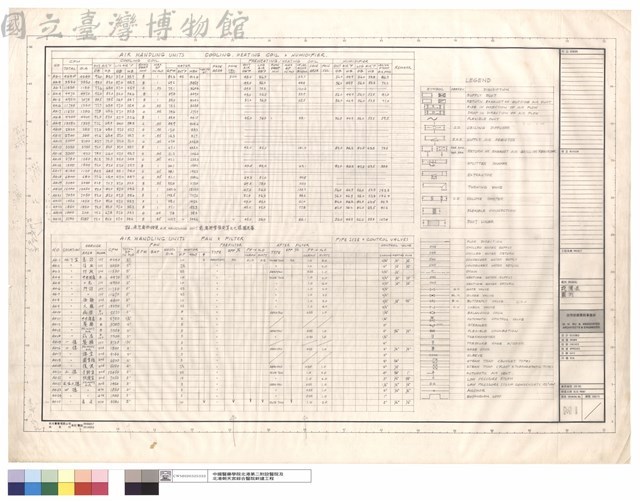 設備表、圖例藏品圖，第1張