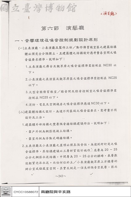 第六節 演藝廳藏品圖，第1張