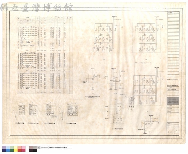 負載表, 配電箱接線圖藏品圖，第1張