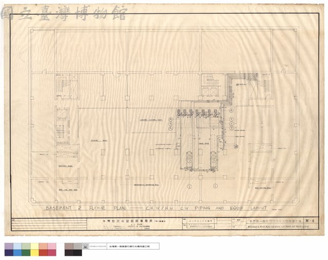 BASEMENT 2. FLOOR PLAN-CH.W/H.W. C.W PIPING AND EQUIP LAYOUT藏品圖，第1張