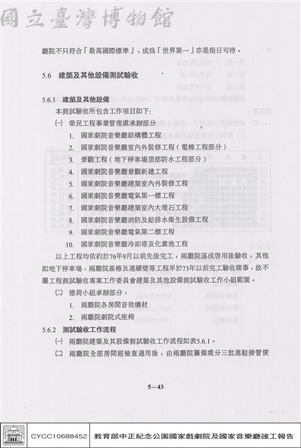 建築及其他設備測試驗收藏品圖，第1張