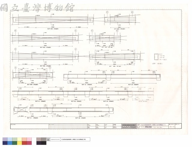 B1F小梁配筋圖(一)b1~b6,WB0藏品圖，第1張