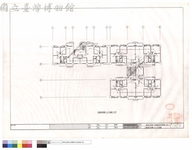 D棟參至捌層消防平面圖藏品圖，第1張