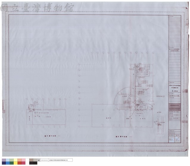 地下層幹線動力平面圖(行政大樓)藏品圖，第1張