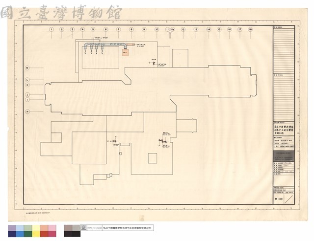 ROOF PLAN-AIR DUCT LAYOUT (3F WEATHER PART)藏品圖，第1張