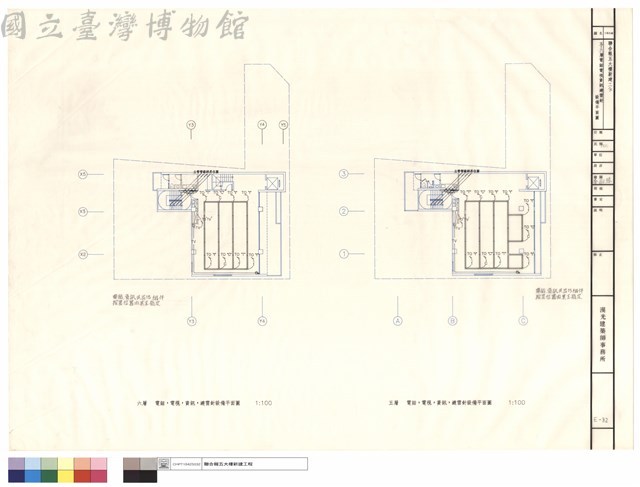 五、六層電話電視資訊避雷針設備平面圖藏品圖，第1張