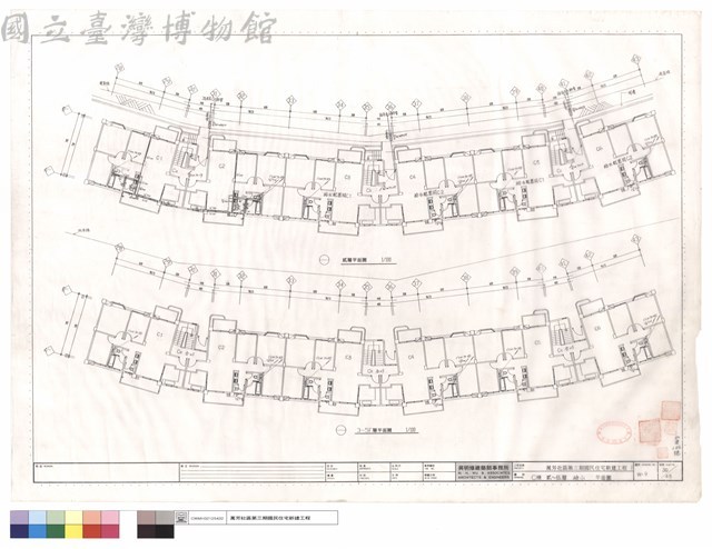 C棟貳~伍層給水平面圖藏品圖，第1張