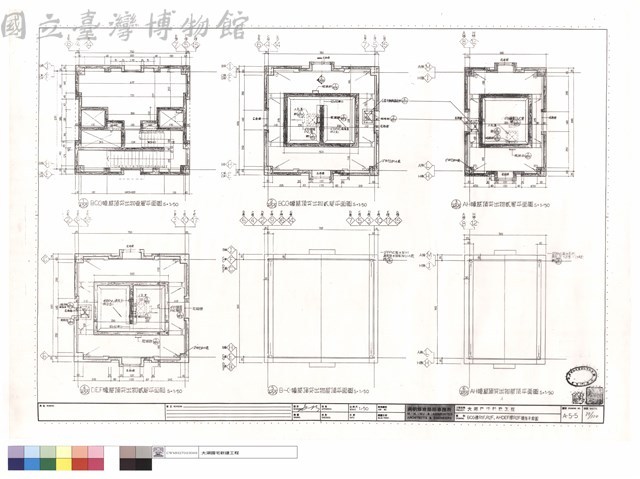 BCG棟R1F,R2F、AHDEF棟R2F樓梯平面圖藏品圖，第1張