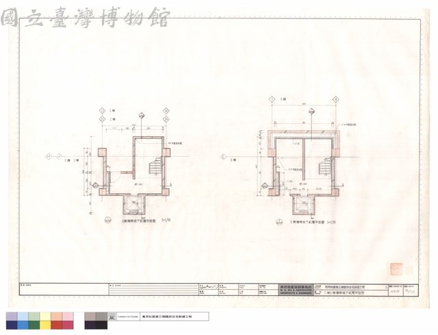 C棟D棟樓梯地下貳層平面圖藏品圖，第1張