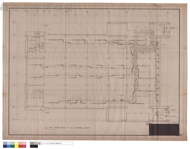 1/M-11 7 th. FLOOR PLAN -  A/C SYSTEM LAYOUT藏品圖，第1張