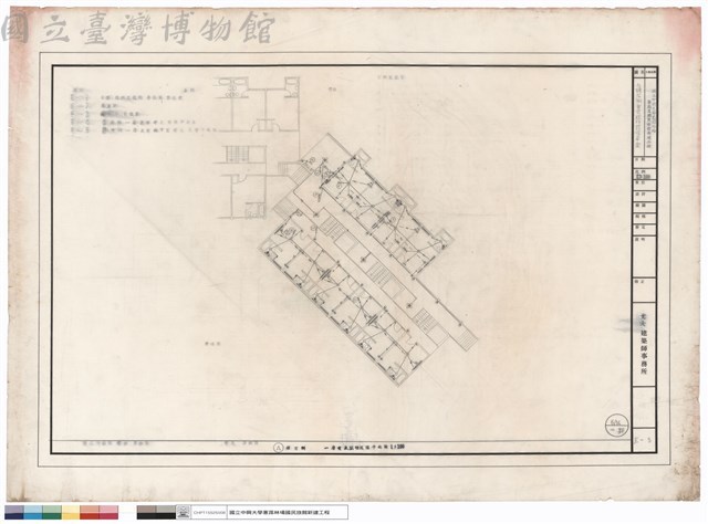 A棟右側電氣照明設備平面圖藏品圖，第1張
