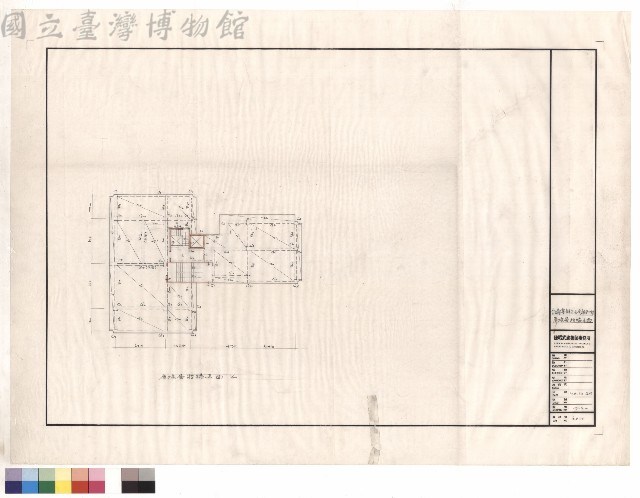 屋頂層結構平面藏品圖，第1張