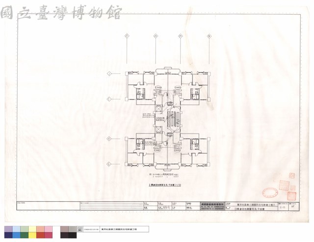 B棟參至拾肆層電氣平面圖藏品圖，第1張